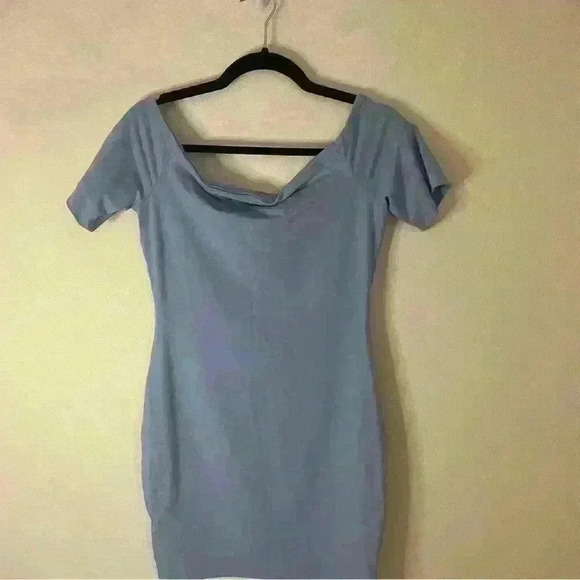 Kookai Size 2 Dusty Blue Dawn Mini Dress (NWT) - Picture 6 of 7